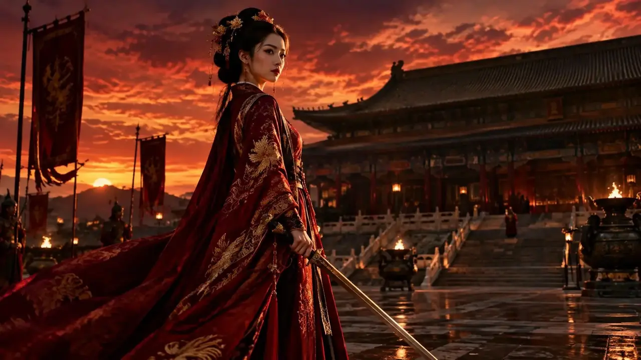 《穿越成反派王妃后我躺赢了》首屏推荐背景海报